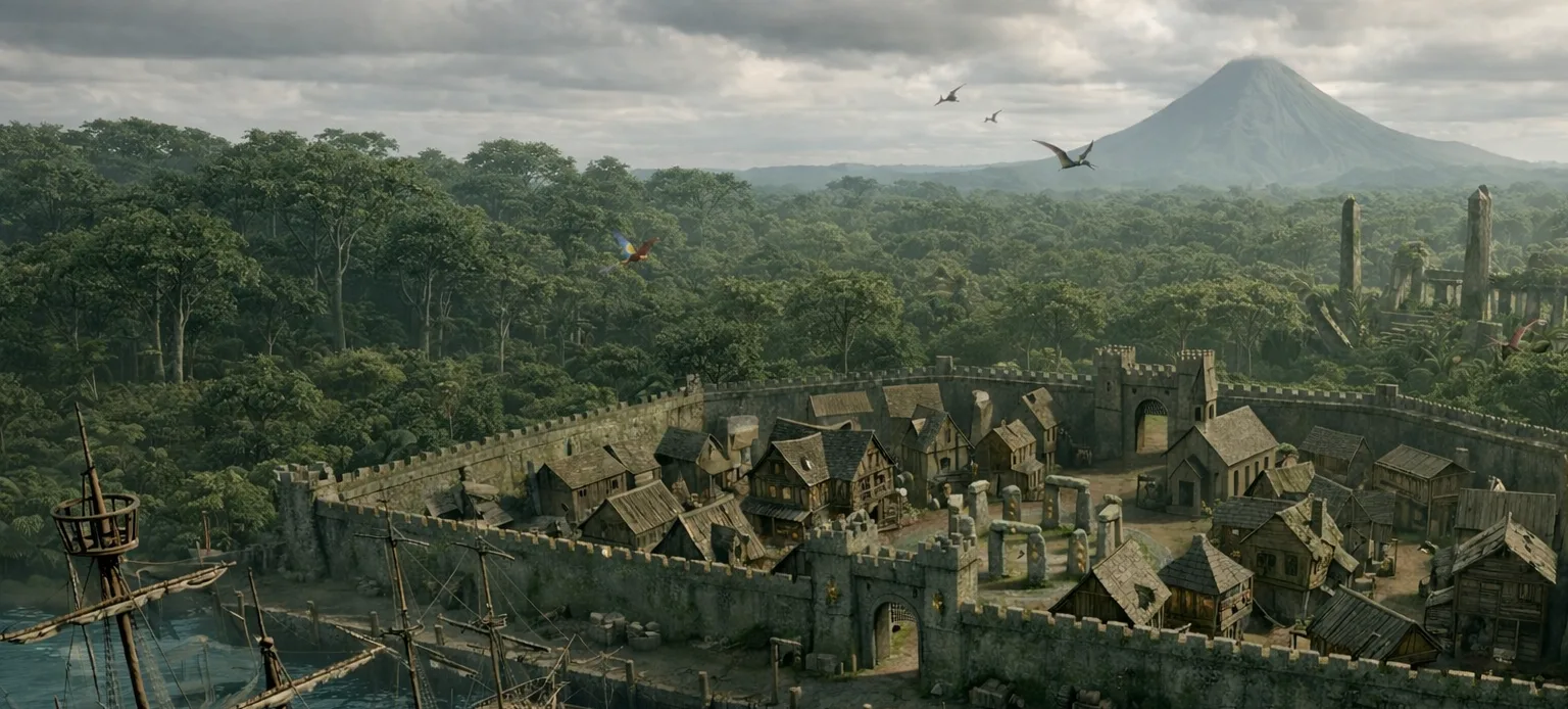 Port Meridian, the frontier fort on the coast of the Veil of Zeph'rys