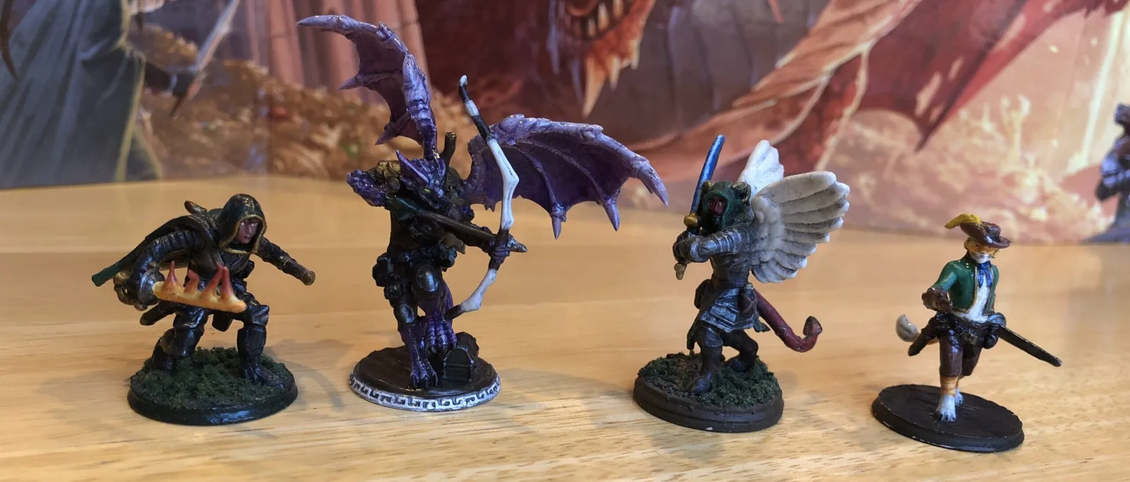 Custom 3D-printed character miniatures